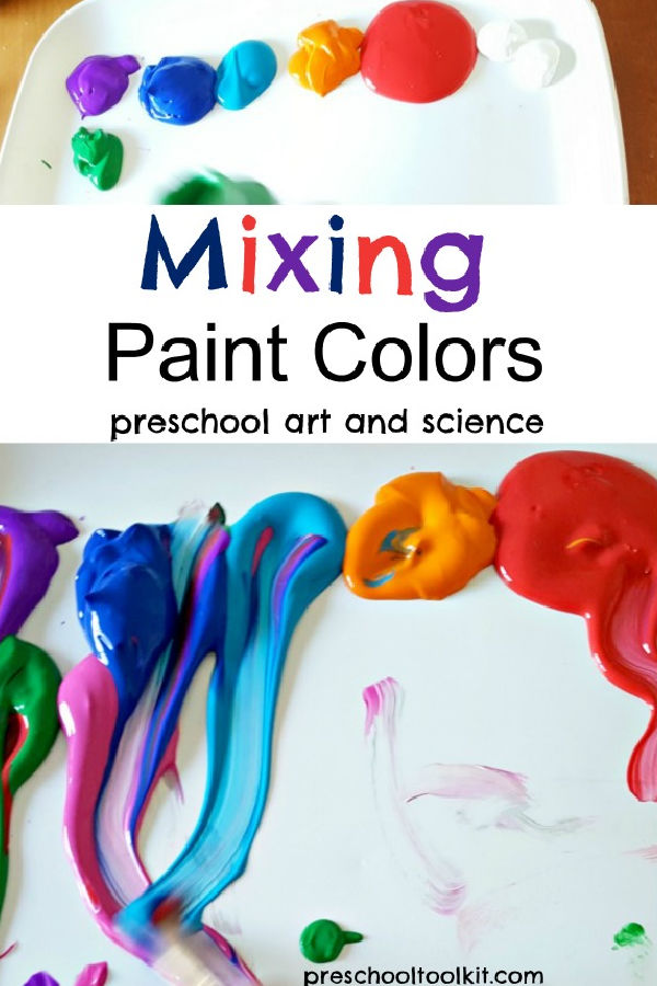 science and art STEAM in a painting activity