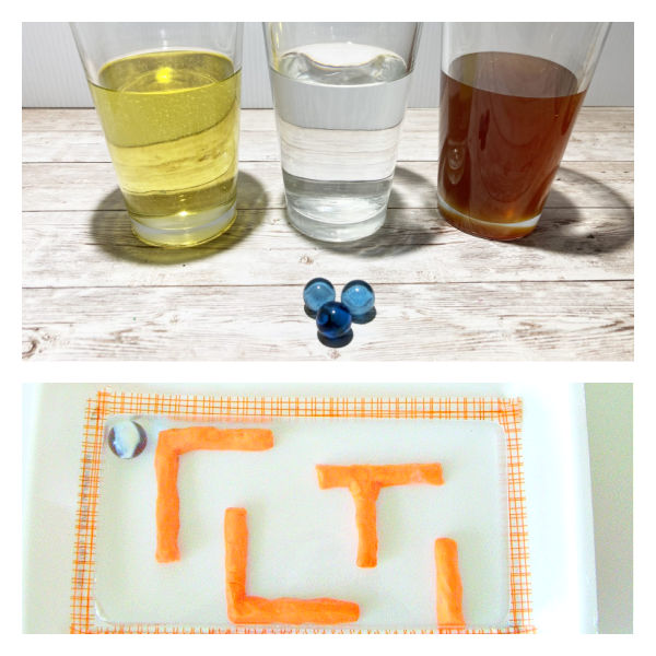 kids science ideas with marbles 