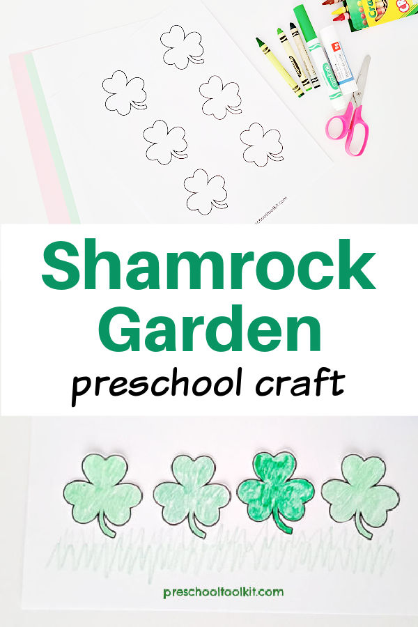 preschool St. Patrick's Day fine motor craft