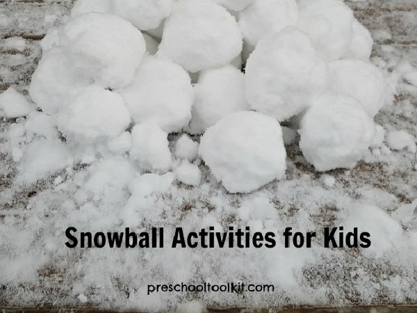 fun with snowballs outdoor play