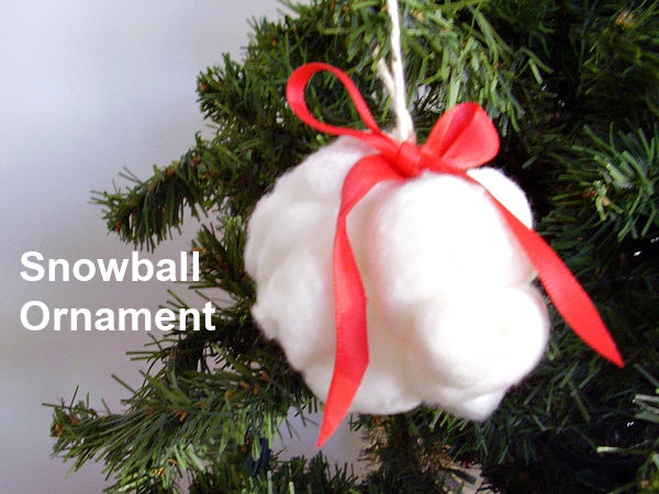 snowball cotton ball craft for kids