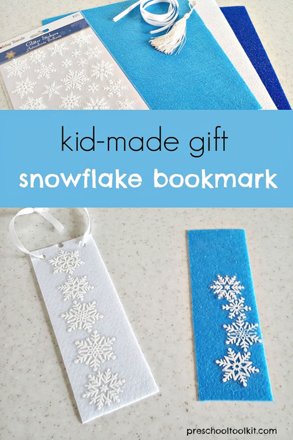 kid-make bookmark Christmas gift