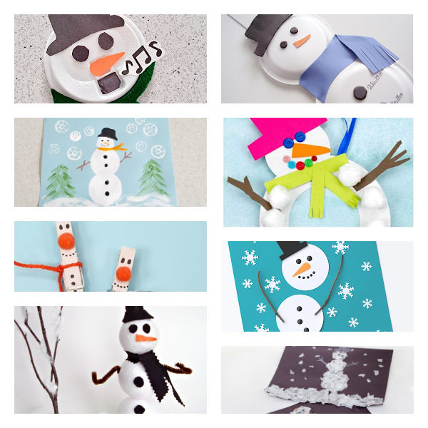 preschool winter snowman crafts