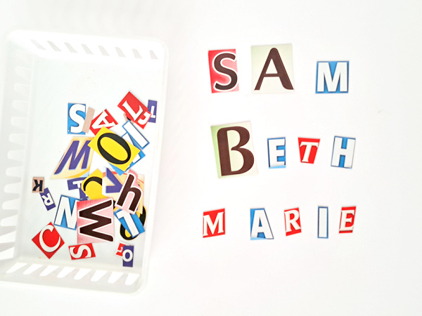 find letters of your name on cereal box