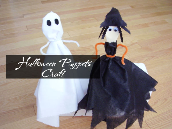 wooden spoon puppets kids halloween craft