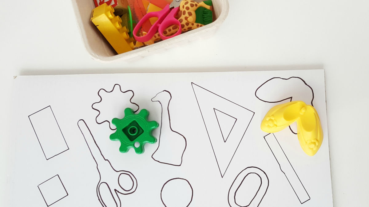 Sorting Shapes Preschool Activity