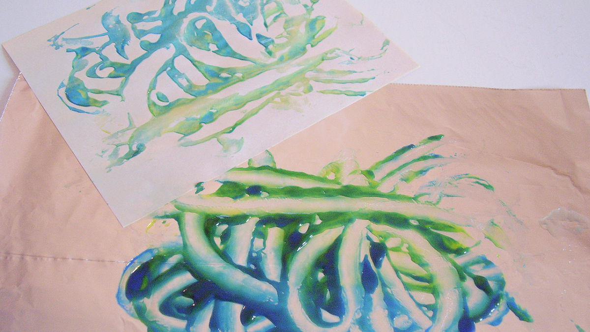 Painting with Ice Cubes Process Art Activity