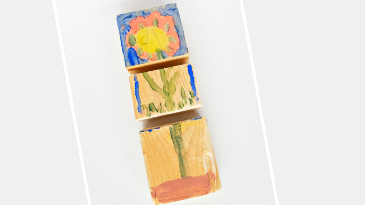 homemade wood blocks puzzles for kids