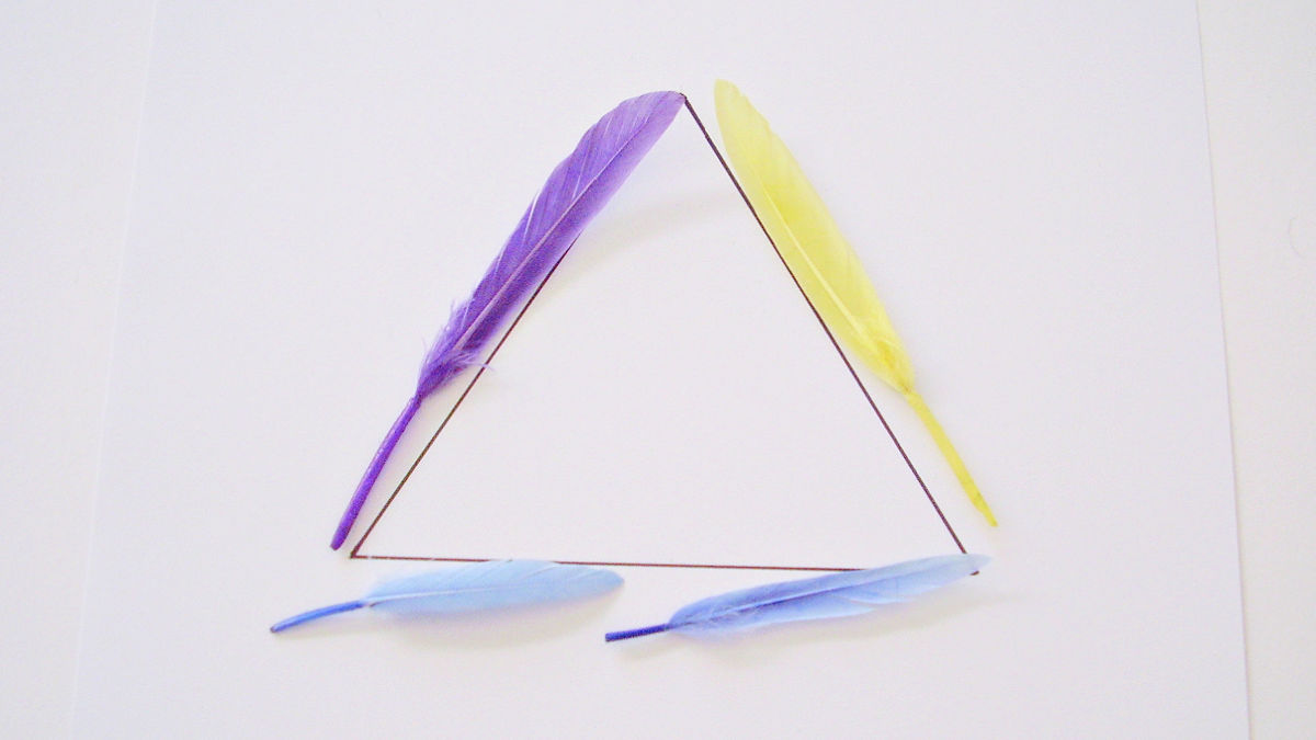 preschool math activity with feathers