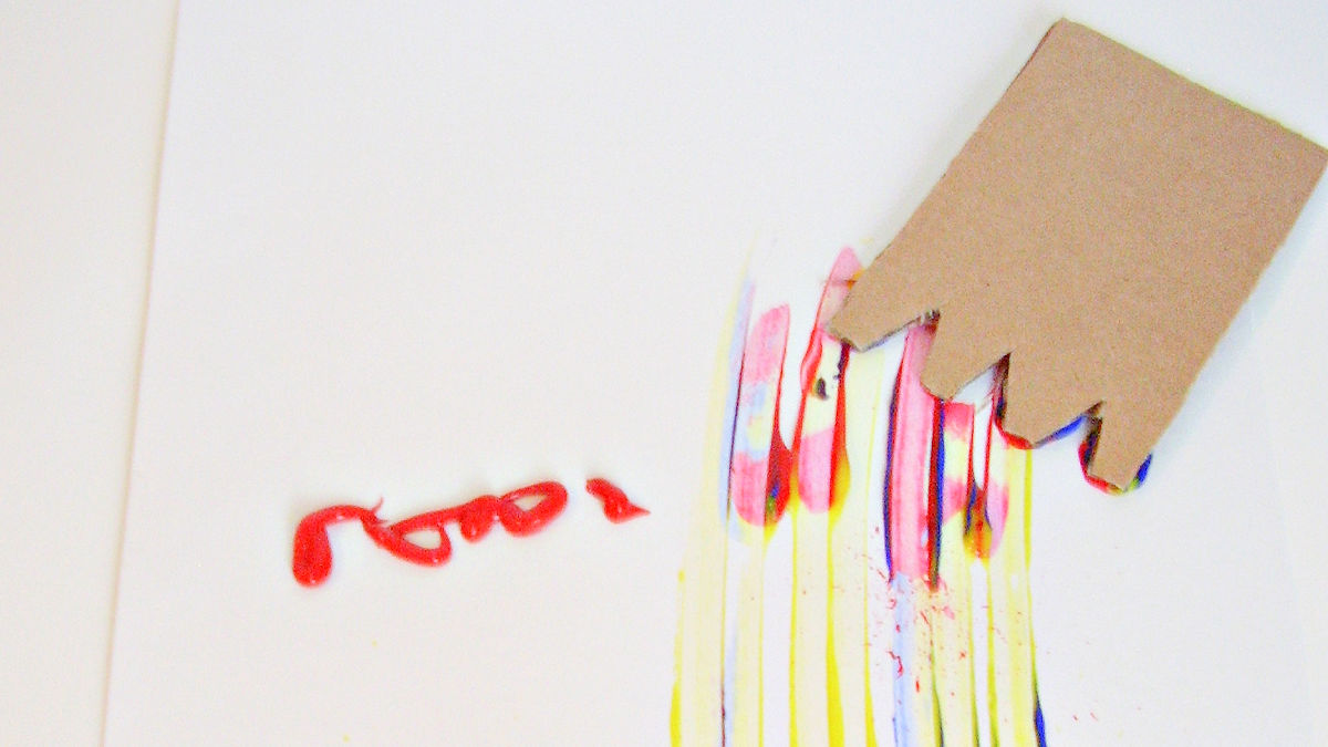 homemade cardboard spreaders for kids art activities