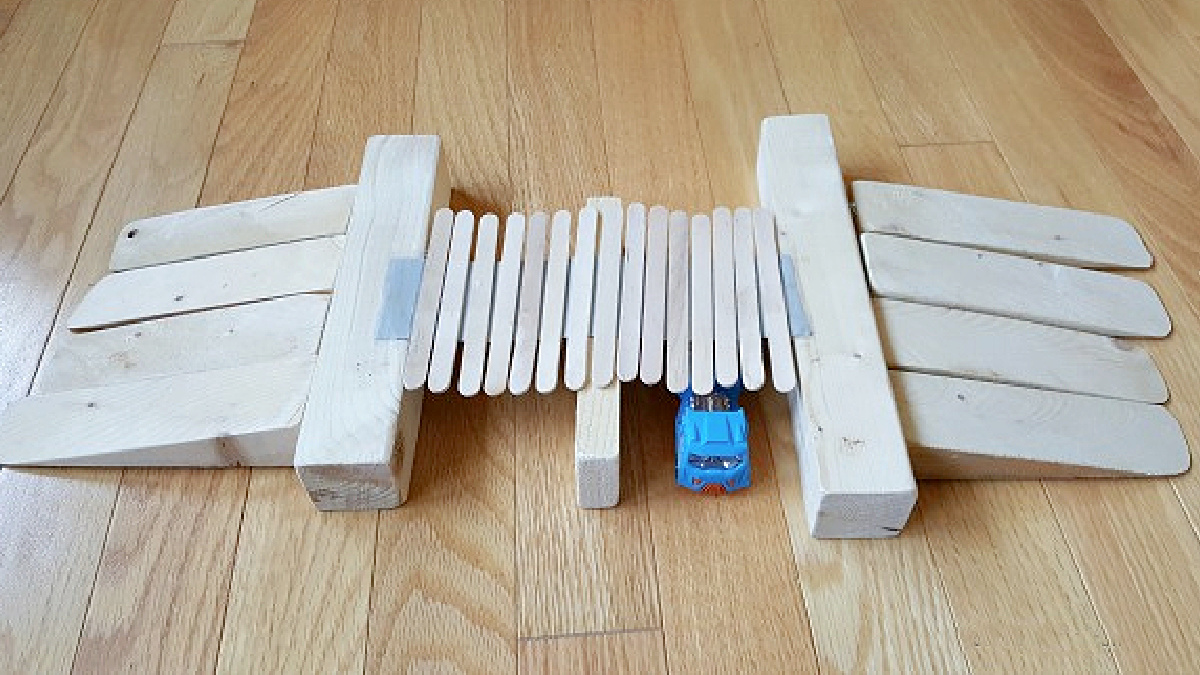 build a craft stick bridge STEM activity for kids