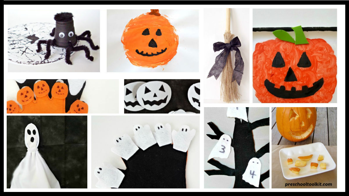 fun crafts Halloween theme for kids