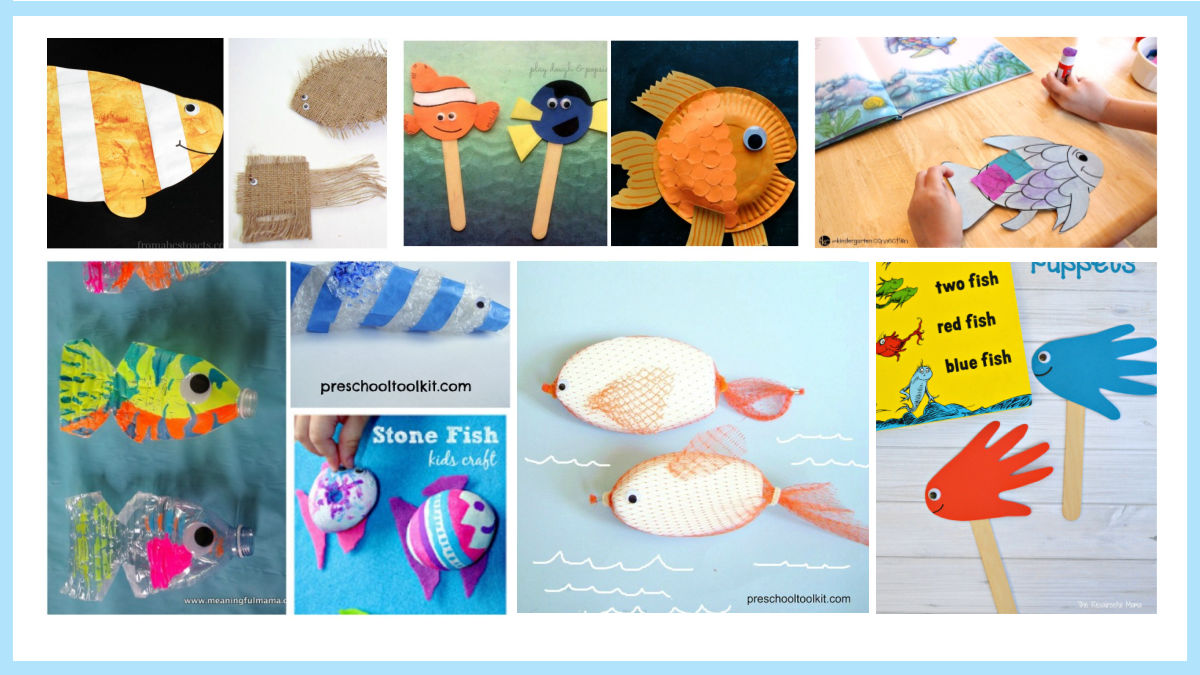 fish crafts for an ocean theme in preschool