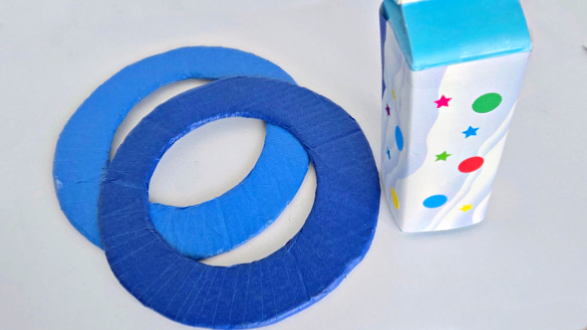 cardboard rings for kids game of toss