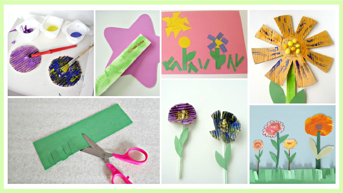 summer flower crafts for preschool and kindergarten