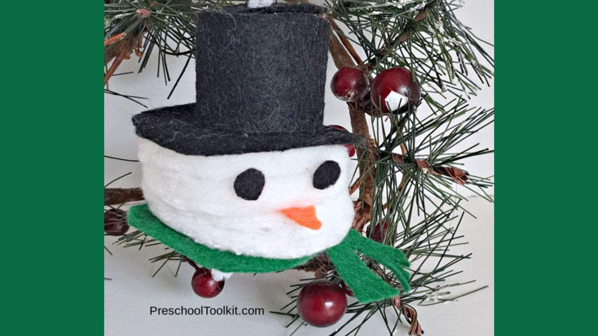 snowman ornament activity fun STEM for kids