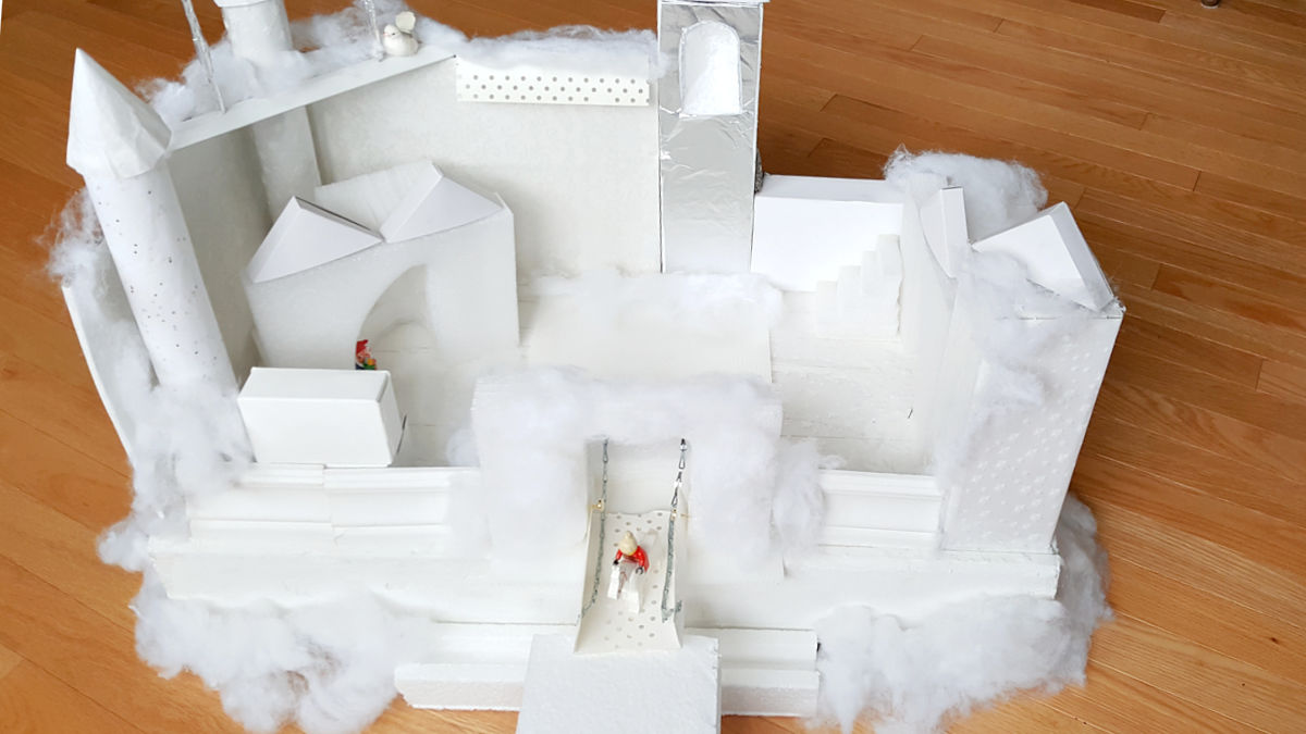 preschool STEM project small world castle