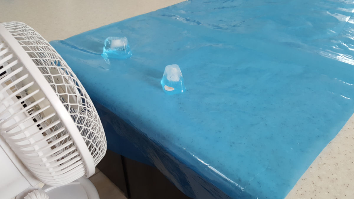 experiment with ice cube races winter activity for kids