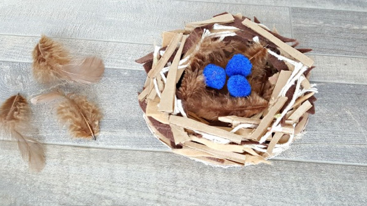 bird nest craft preschool science activity