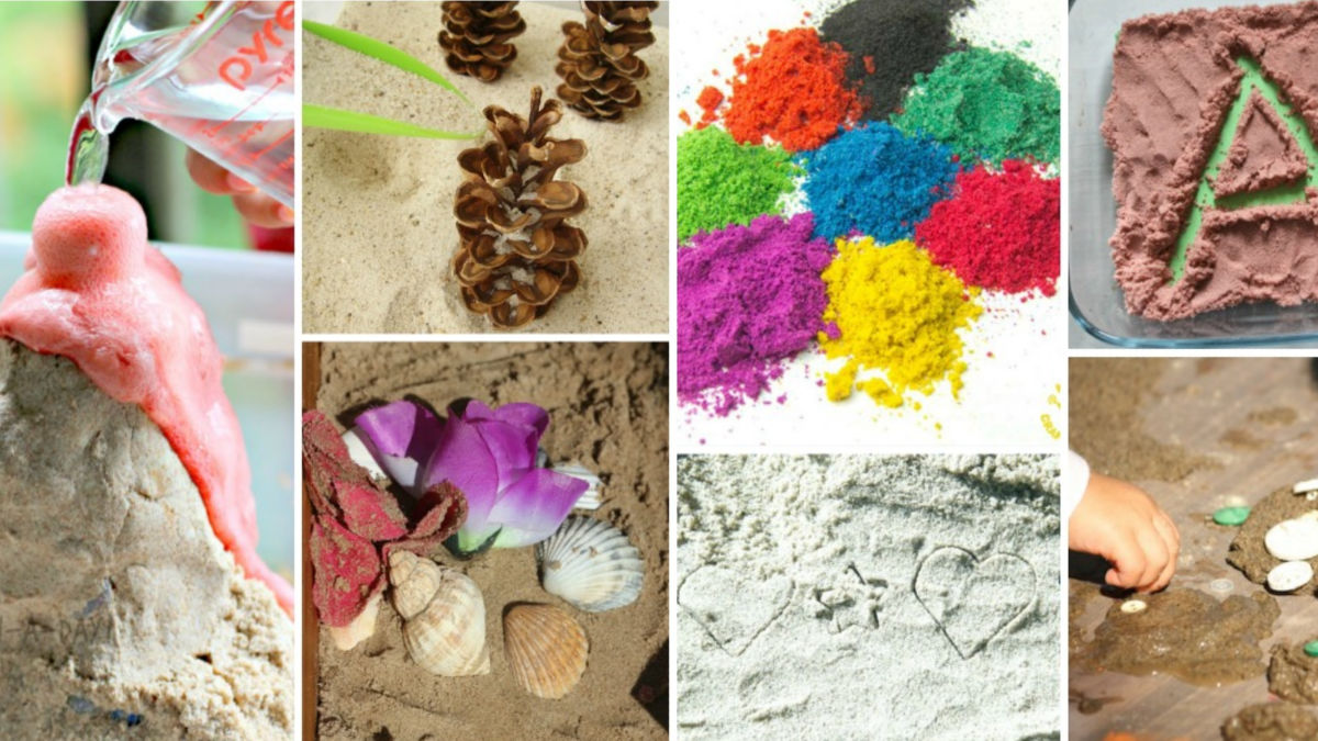 play ideas with sand for preschoolers