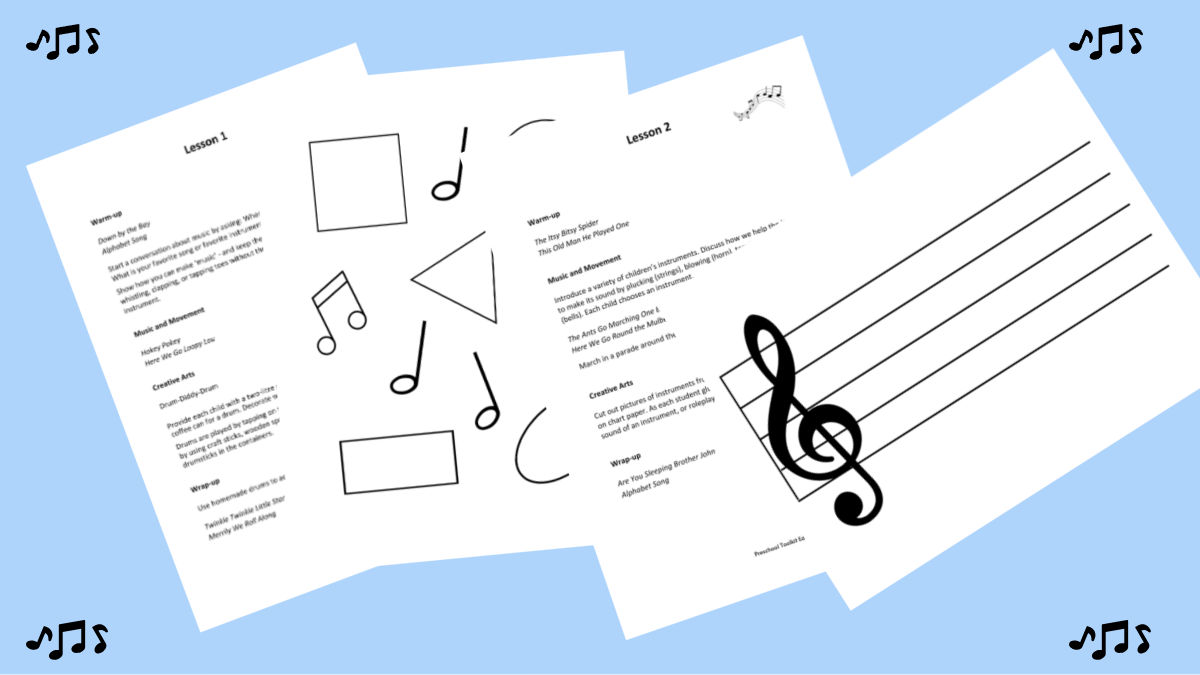 preschool music program download ten lessons