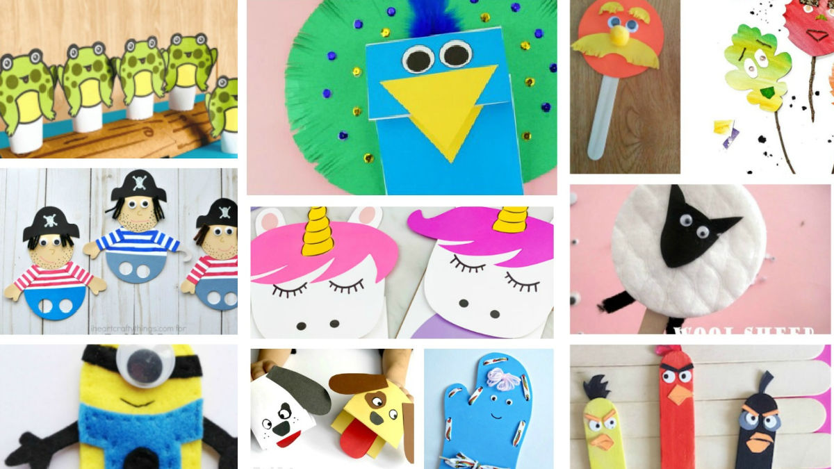 Easy to Make Puppets for Pretend Play