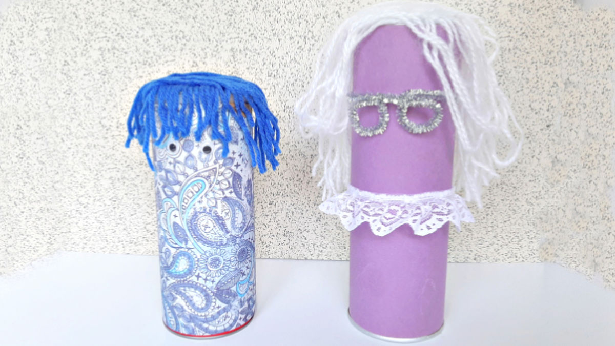 Me and My Family Craft with Recycled Containers