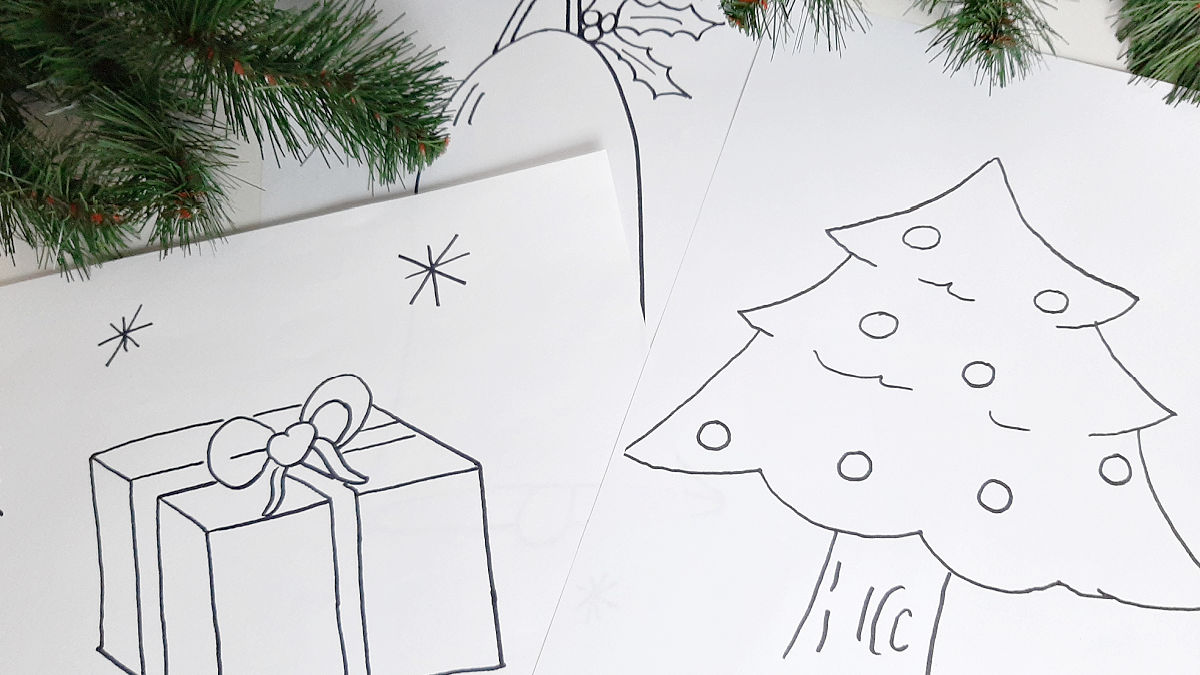 fun Christmas pictures for kids to color
