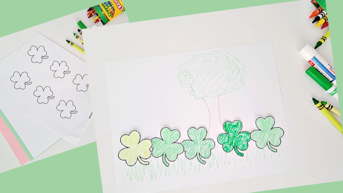 Shamrock Garden Preschool Art Activity