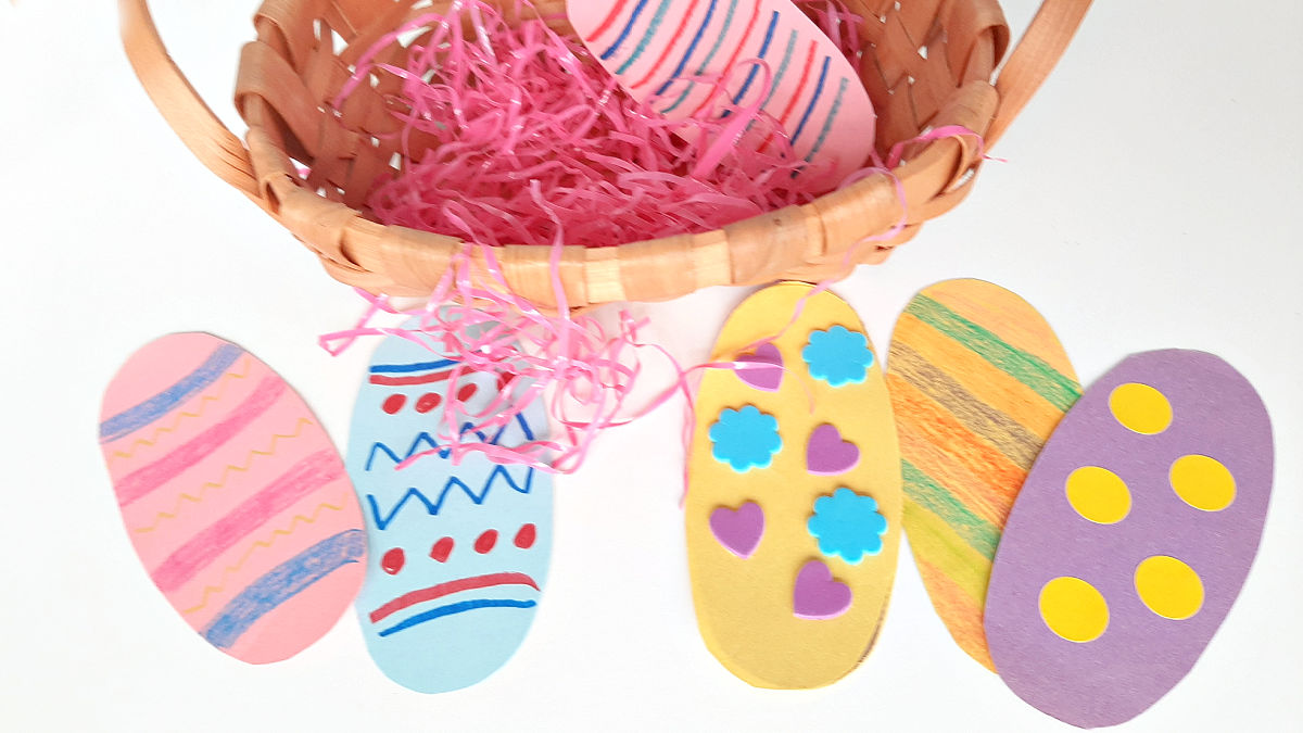 decorated cardboard eggs craft for kids