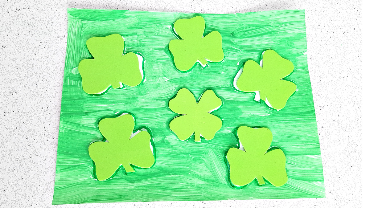 Kid-Made Shamrock Puzzle