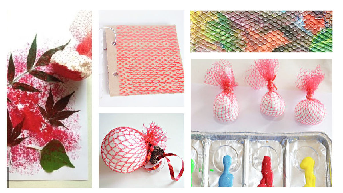kids recycled mesh crafts