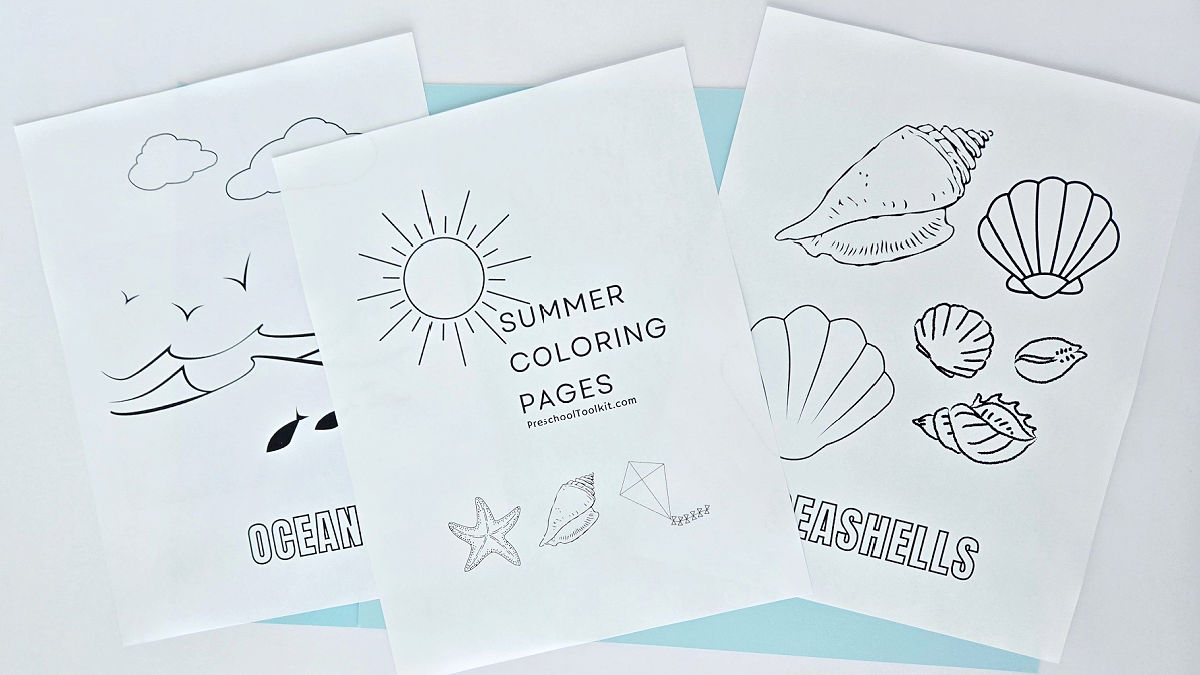 Best Summer Coloring Pages for Preschoolers