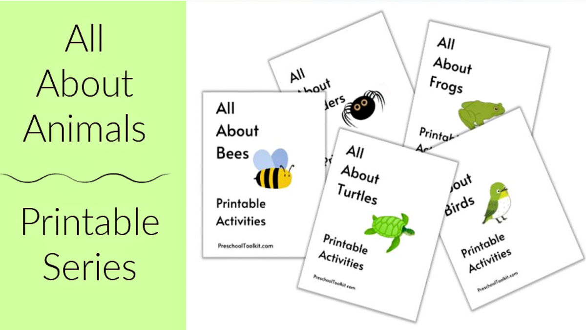 Animal Themed Printable Activities for Preschool