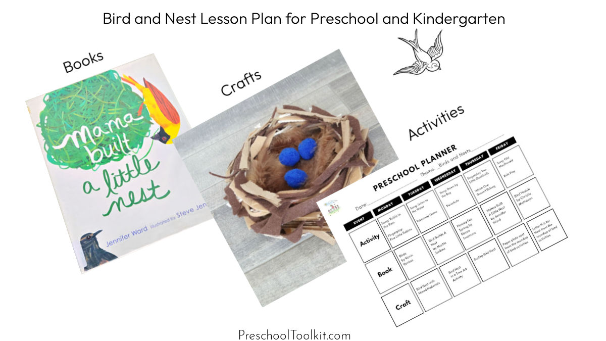 Bird Theme Lesson Plan for Preschool or Kindergarten