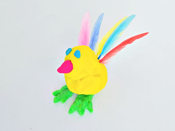 playdough bird fine motor craft