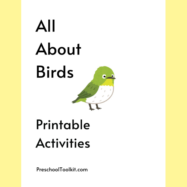 bird theme printable preschool product