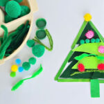 Loose parts Christmas activity for preschool