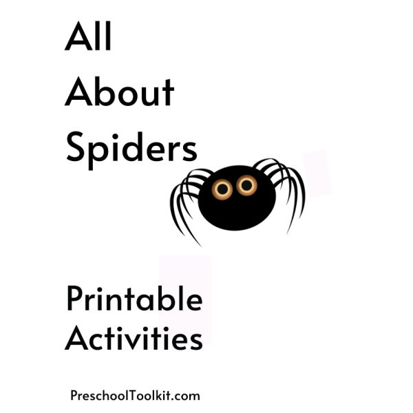 spider themed printable activities for preschool