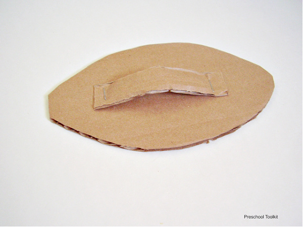 Cardboard fish preschool craft