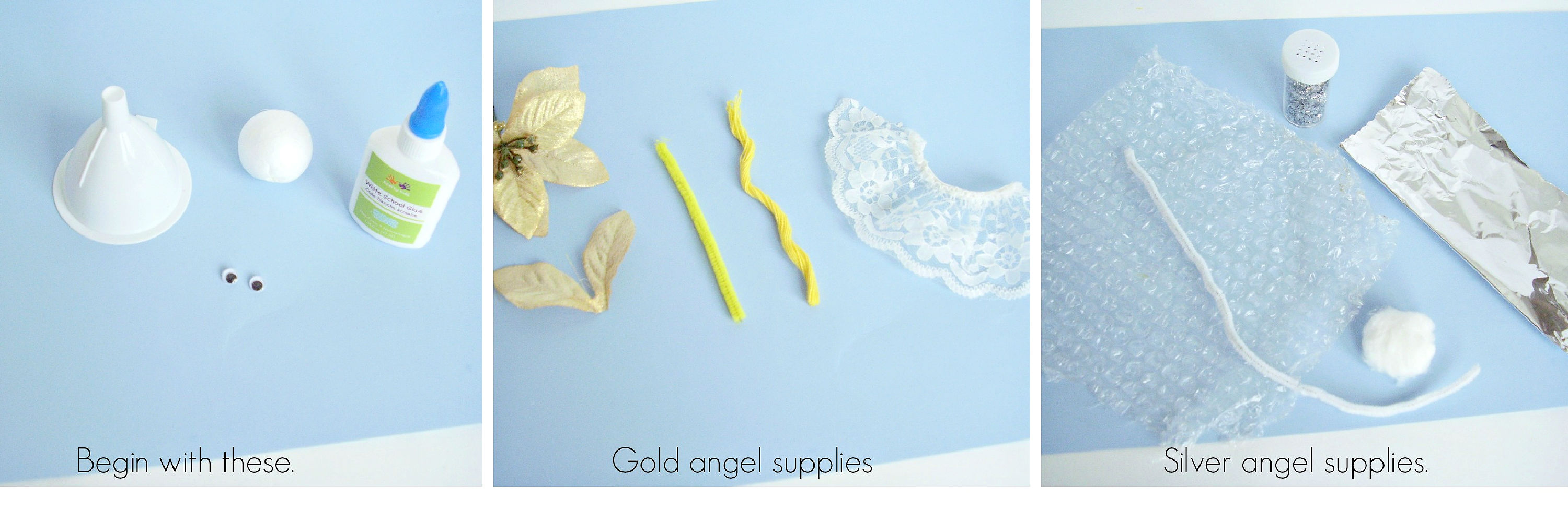 easy kids Christmas angel craft