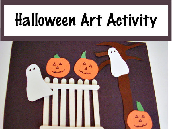 Kids Halloween fine motor craft