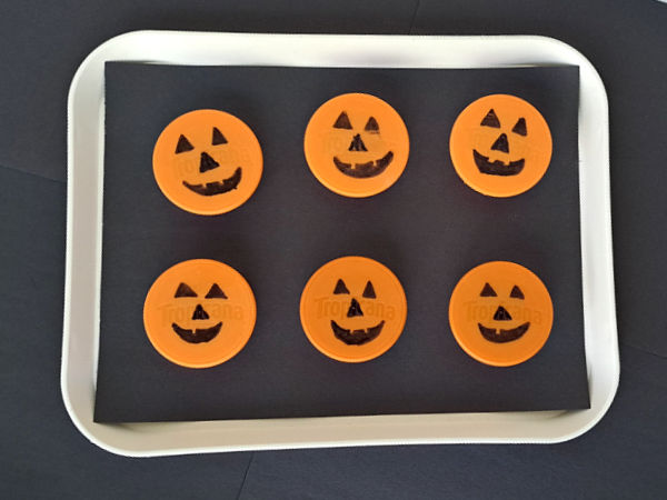 Preschool math memory game for Halloween