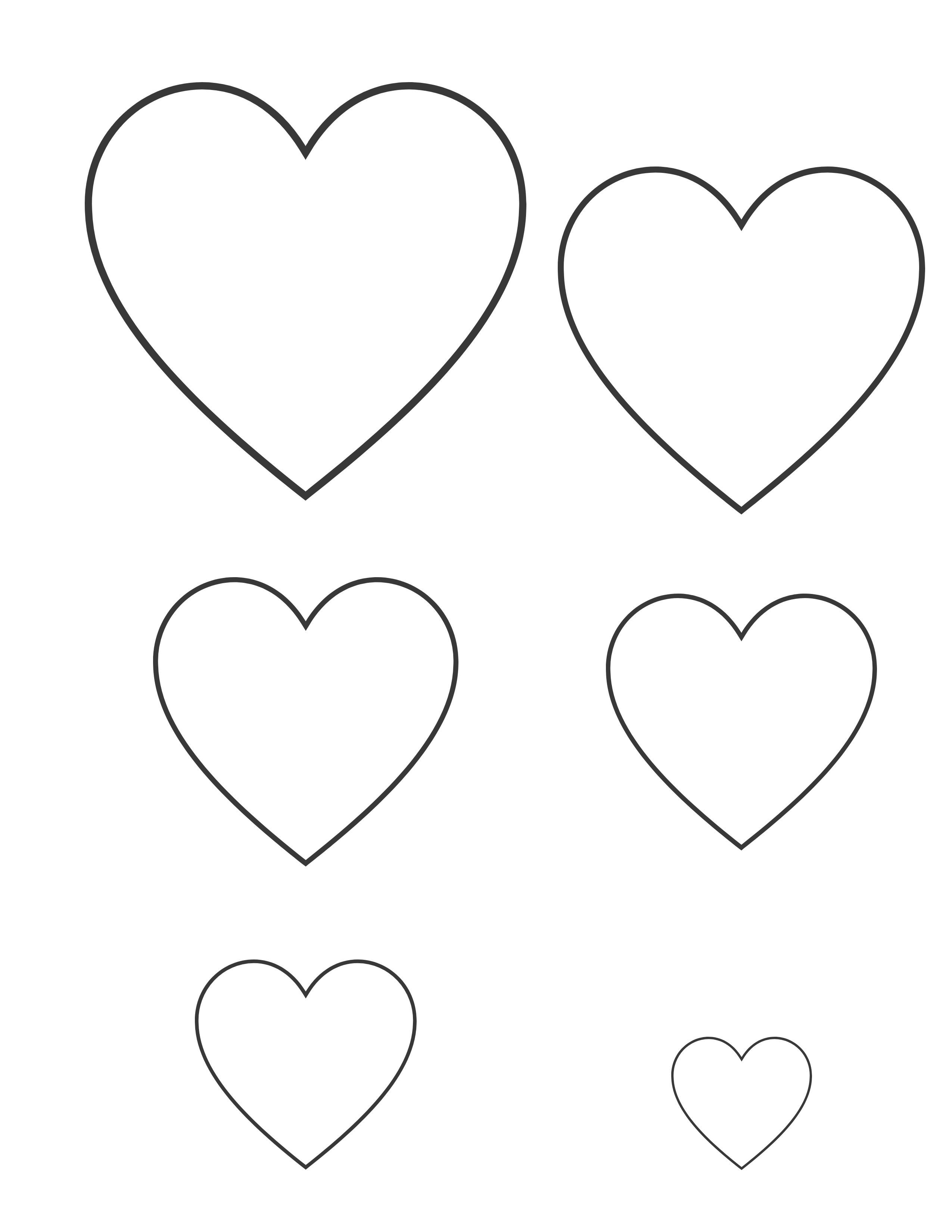 heart shapes patterns for Valentine's Day activiites