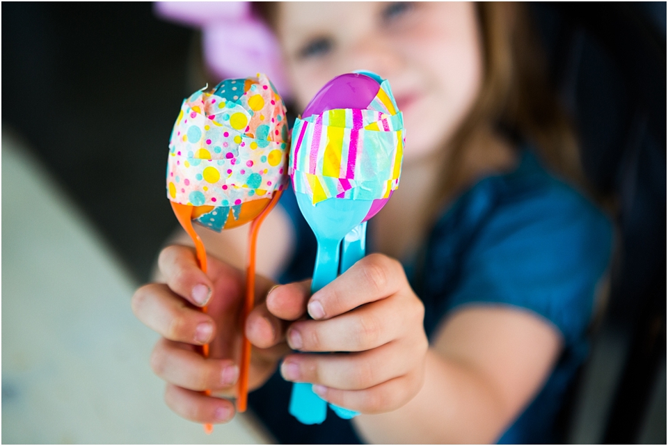 kids music with homemade maracas