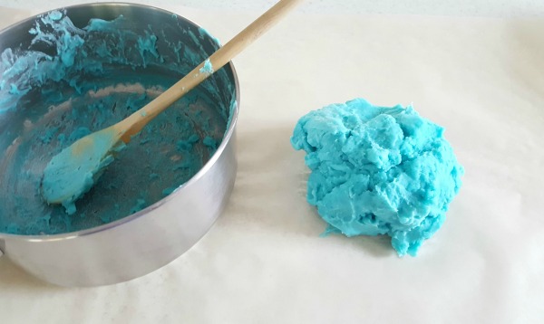 Knead cooked play dough for several minutes to achieve a smooth dough