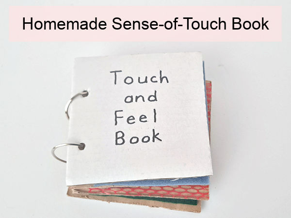 preschool sensory play homemade cardboard book