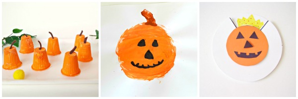 Preschool pumpkin crafts for fall and Halloween