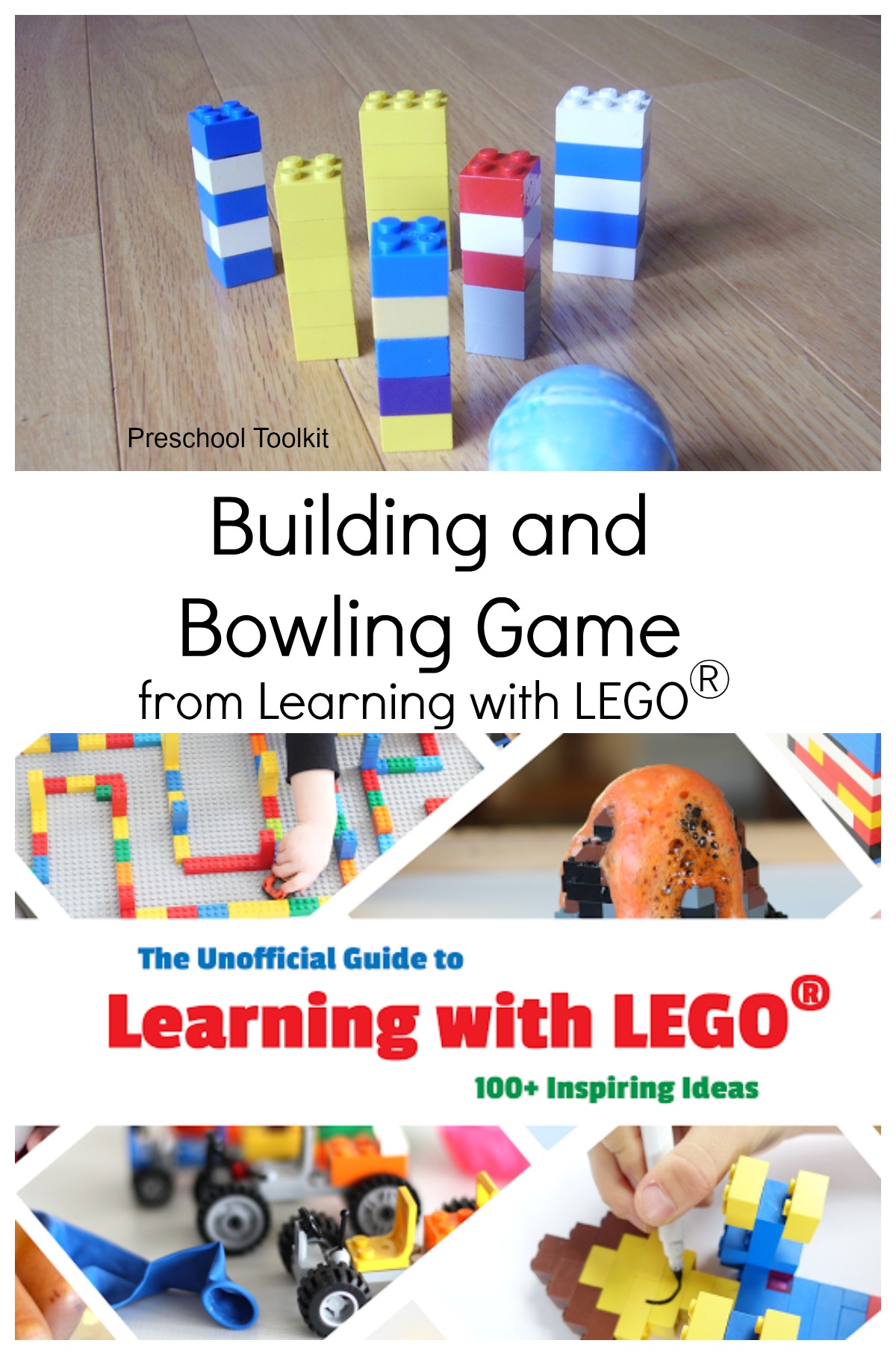 Bowling with blocks game from ebook resource