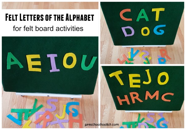Felt letters activities